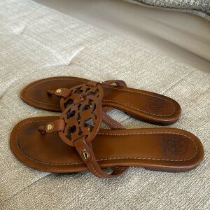 Tory Burch miller sandals vintage vachetta